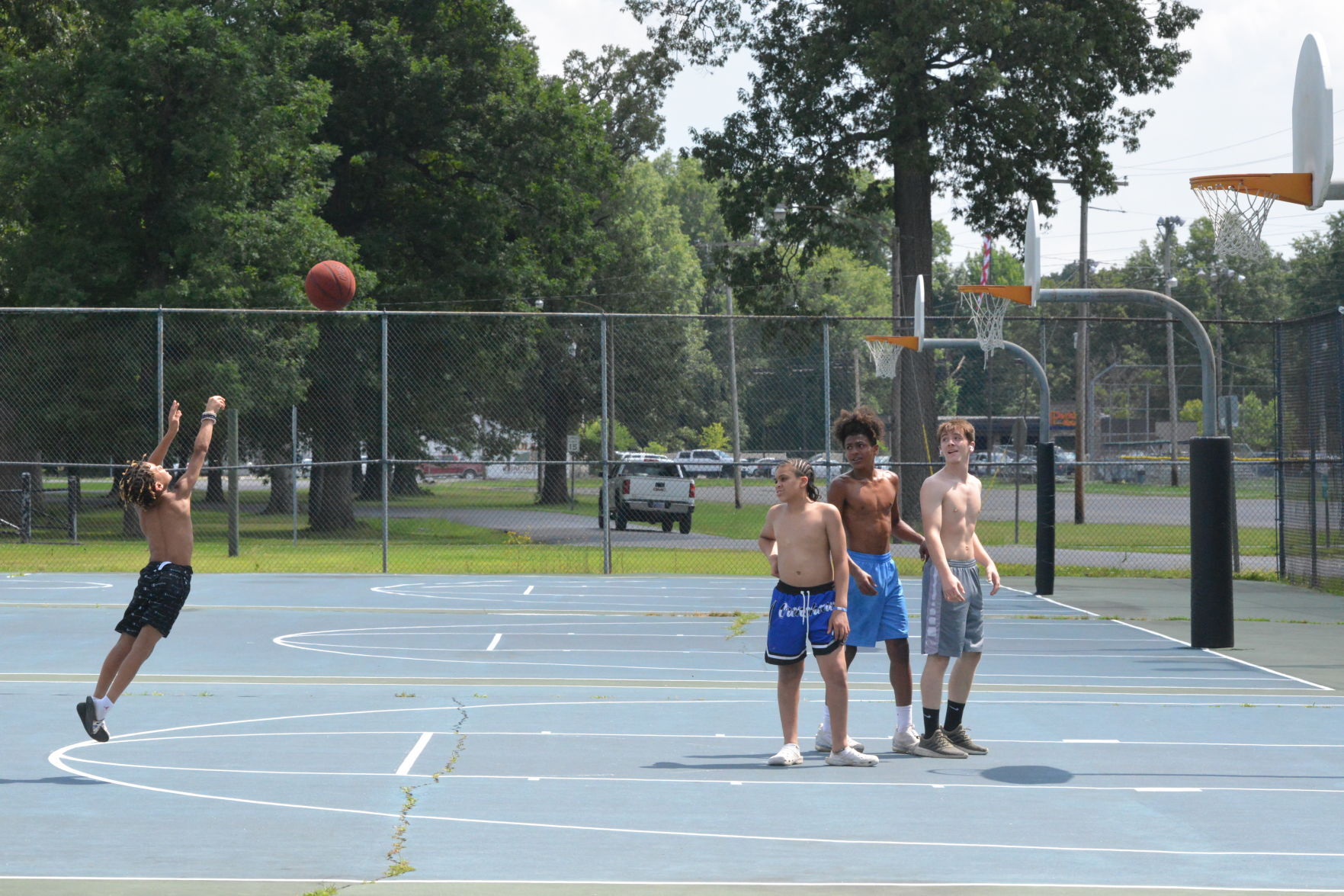 Heating up on the court